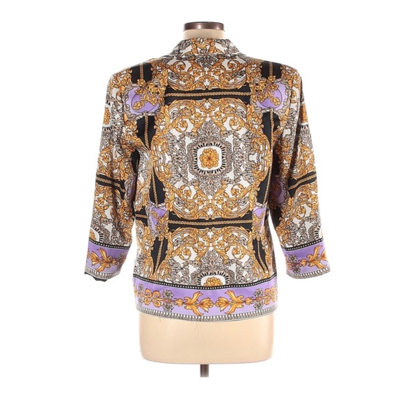 Laundry by Shelli Segal baroque print blazer - Picture 3 of 10